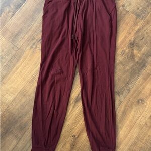 Lululemon Burgundy Jogger Pants
